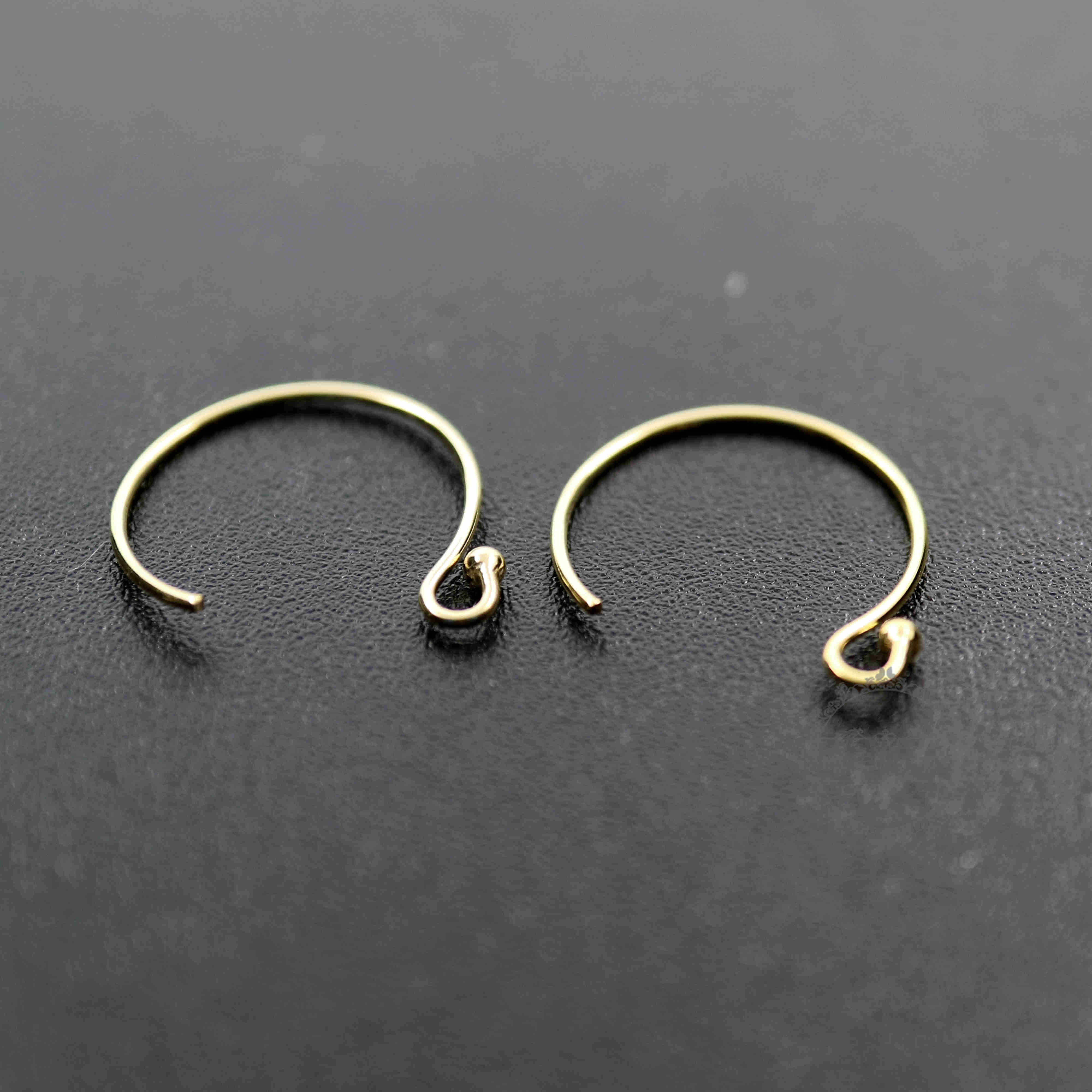 3pairs 13x16MM 14K Gold Filled Color Not Tarnished 0.66MM 22Gauge Wire Beading Earrings Hook DIY Earrings Supplies Findings 1705062 - Click Image to Close
